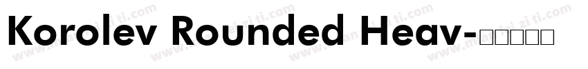Korolev Rounded Heav字体转换